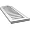 Ekena Millwork Octagonal Top Surface Mount PVC Gable Vent w/ 2"W x 1-1/2"P Brickmould Frame, 12"W x 34"H GVPOT12X3402SN - alternate 3